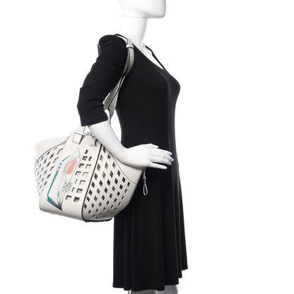 Loewe Calfskin Medium Tulip Hammock Shoulder Bag White 2 of 9