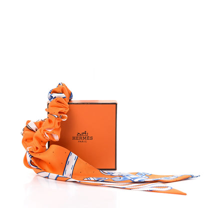 Hermes Silk Bella Twilly Scrunchie 5 of 5