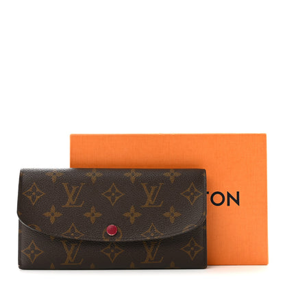 Louis Vuitton Monogram Emilie Wallet Fuchsia 11 of 11