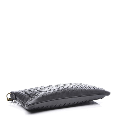 Bottega Veneta Nappa Intrecciato Biletto Chain Crossbody Antique Silver 3 of 9
