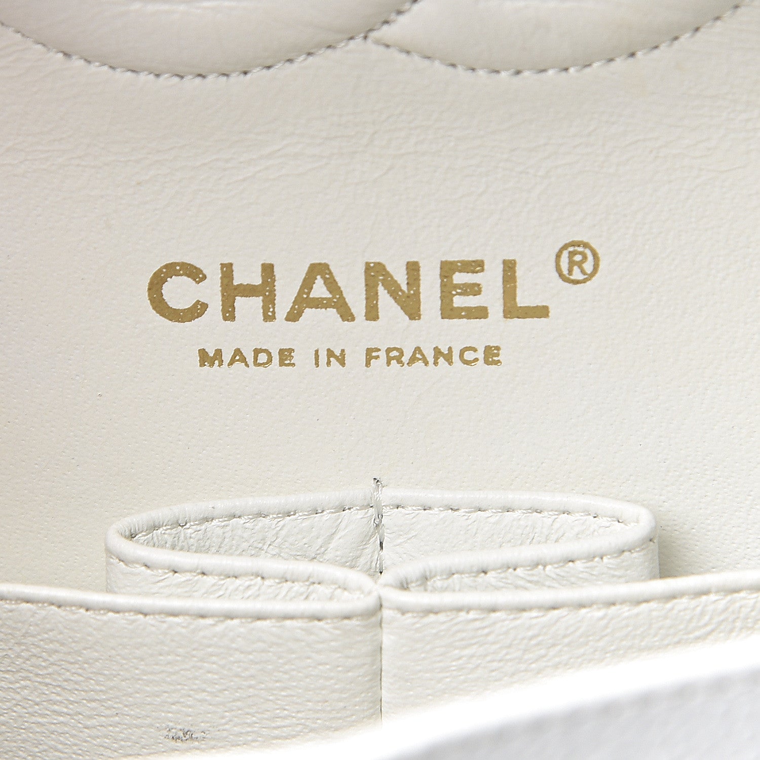 Chanel Caviar Quilted Medium Double Flap White 6 of 15