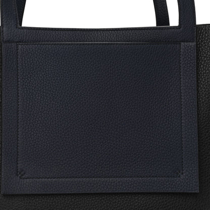 Hermes Taurillon Clemence Cabasellier 46 Black Navy Blue 8 of 10