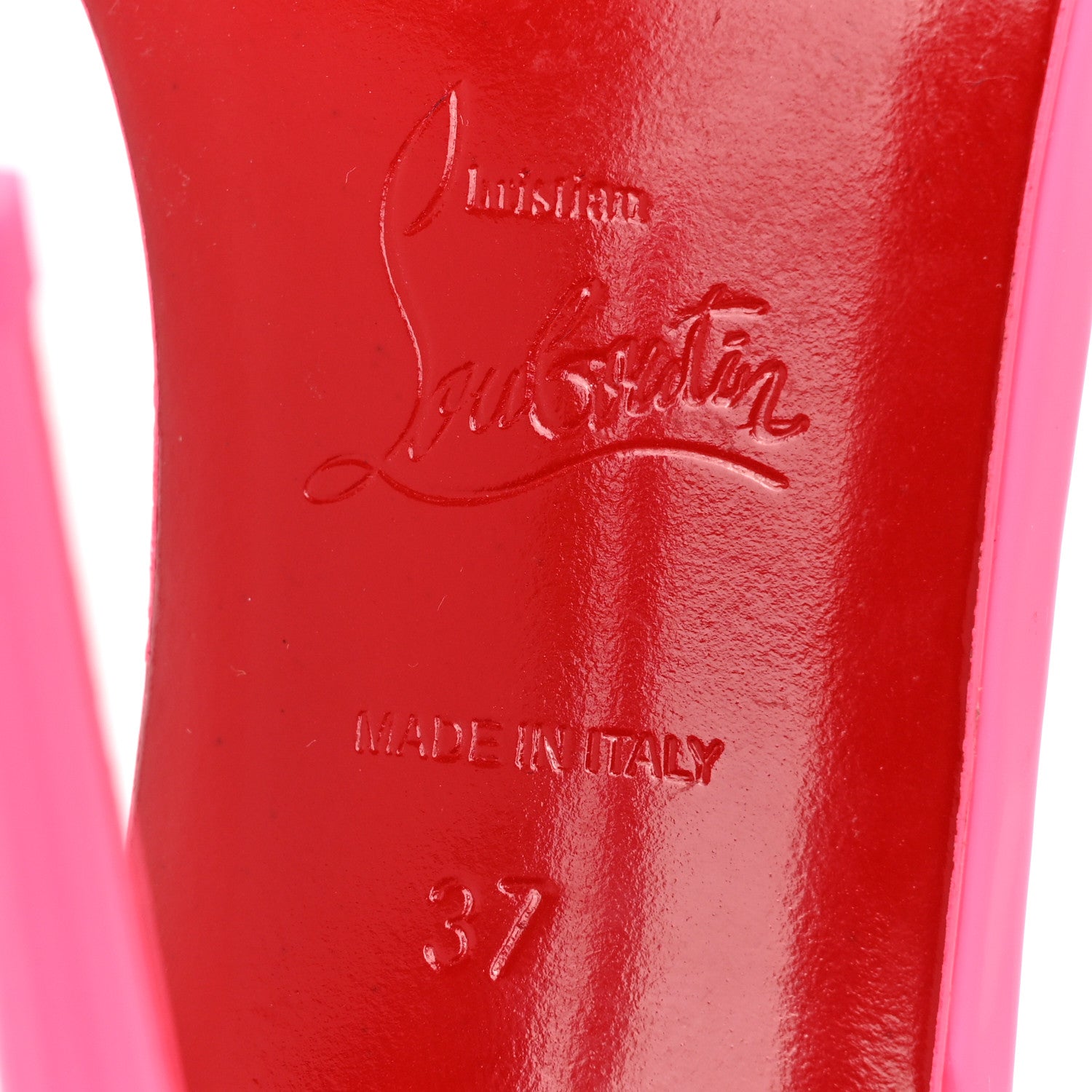 Christian Louboutin Patent Loubi Queen 100 Strap Sandals 37 Pink 6 of 12
