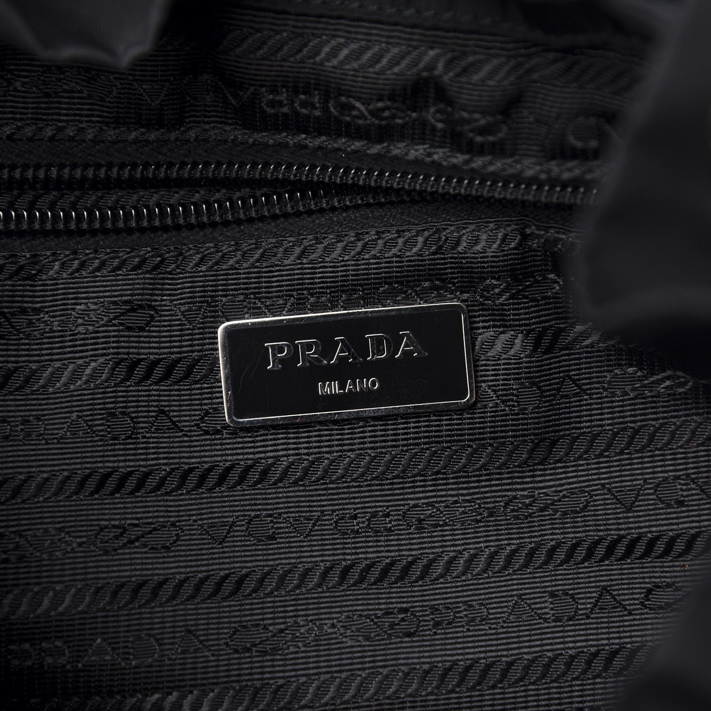 Nylon Vela Medium Backpack Black