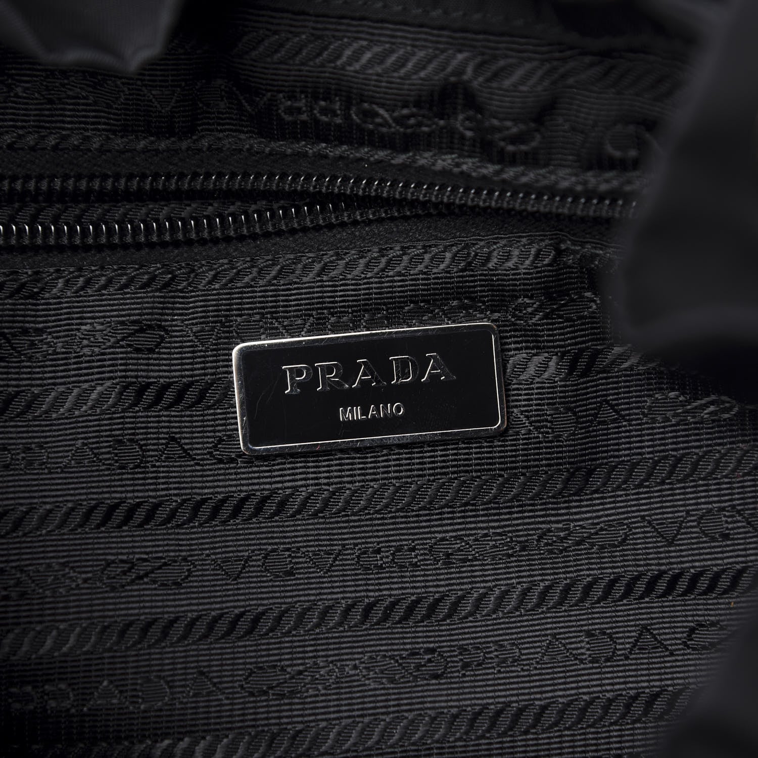 Prada Nylon Vela Medium Backpack Black 7 of 9