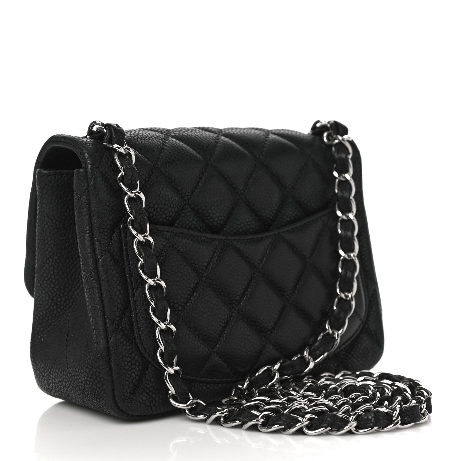 Chanel Iridescent Caviar Quilted Mini Square Flap Black 2 of 11