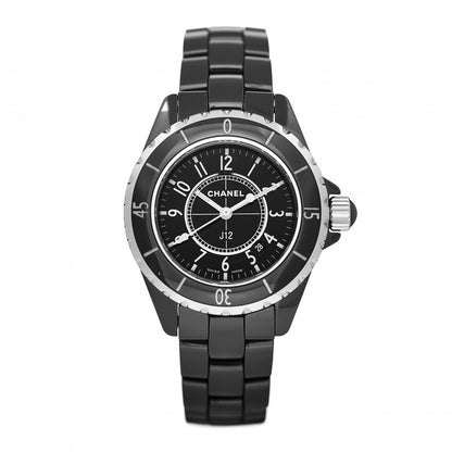 Chanel Stainless Steel Ceramic 33mm J12 Quartz Watch Black 1 of 4