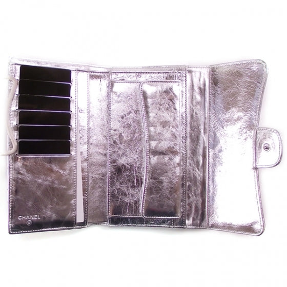Lambskin Timeless Reissue Wallet Silver