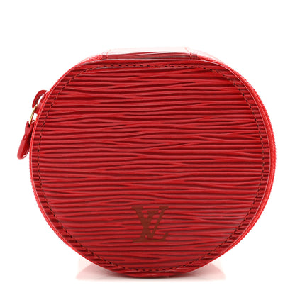Louis Vuitton Epi Ecrin Bijoux 10cm Jewelry Box Case Red 1 of 6