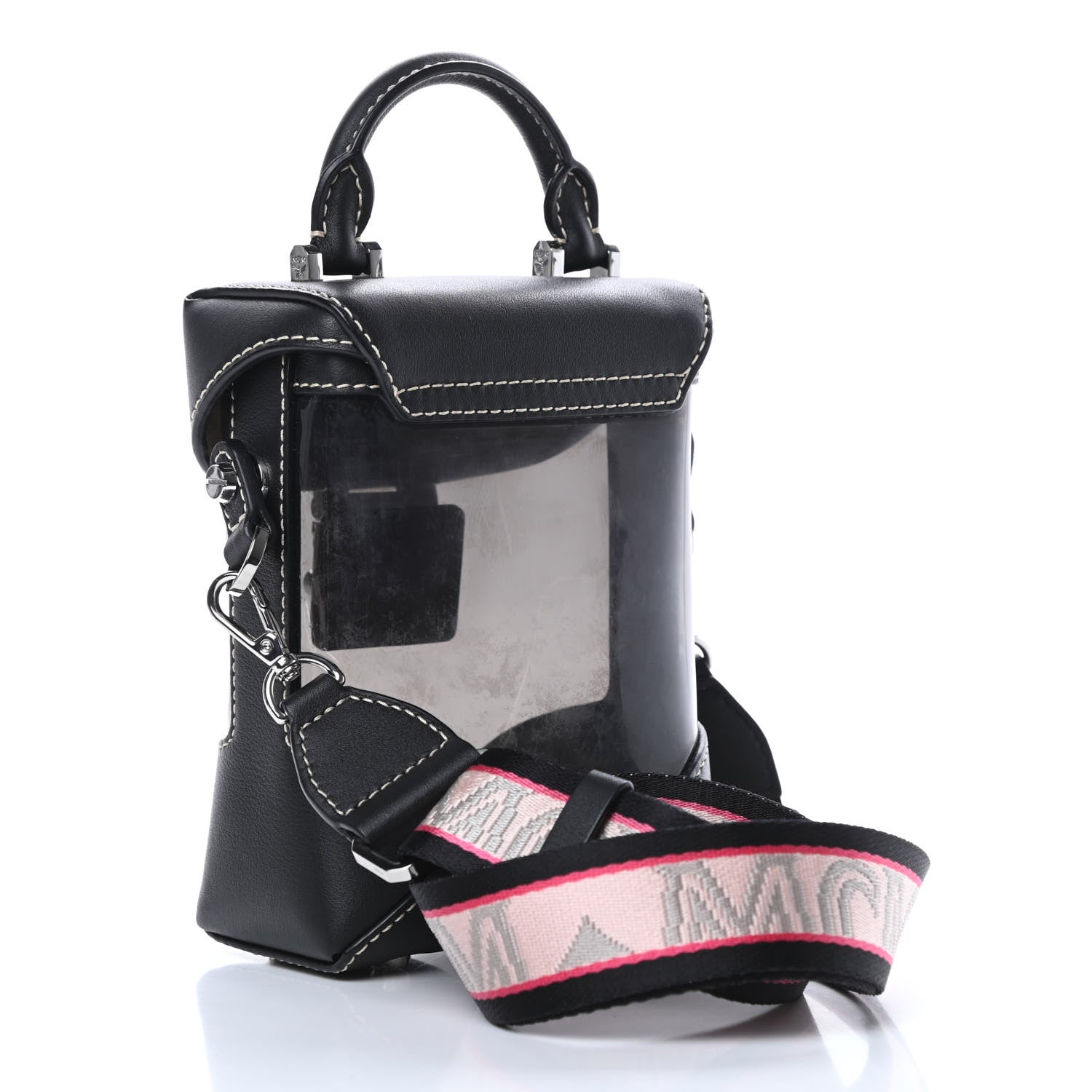 MCM Transparent Mini Berlin Crossbody Black 4 of 17