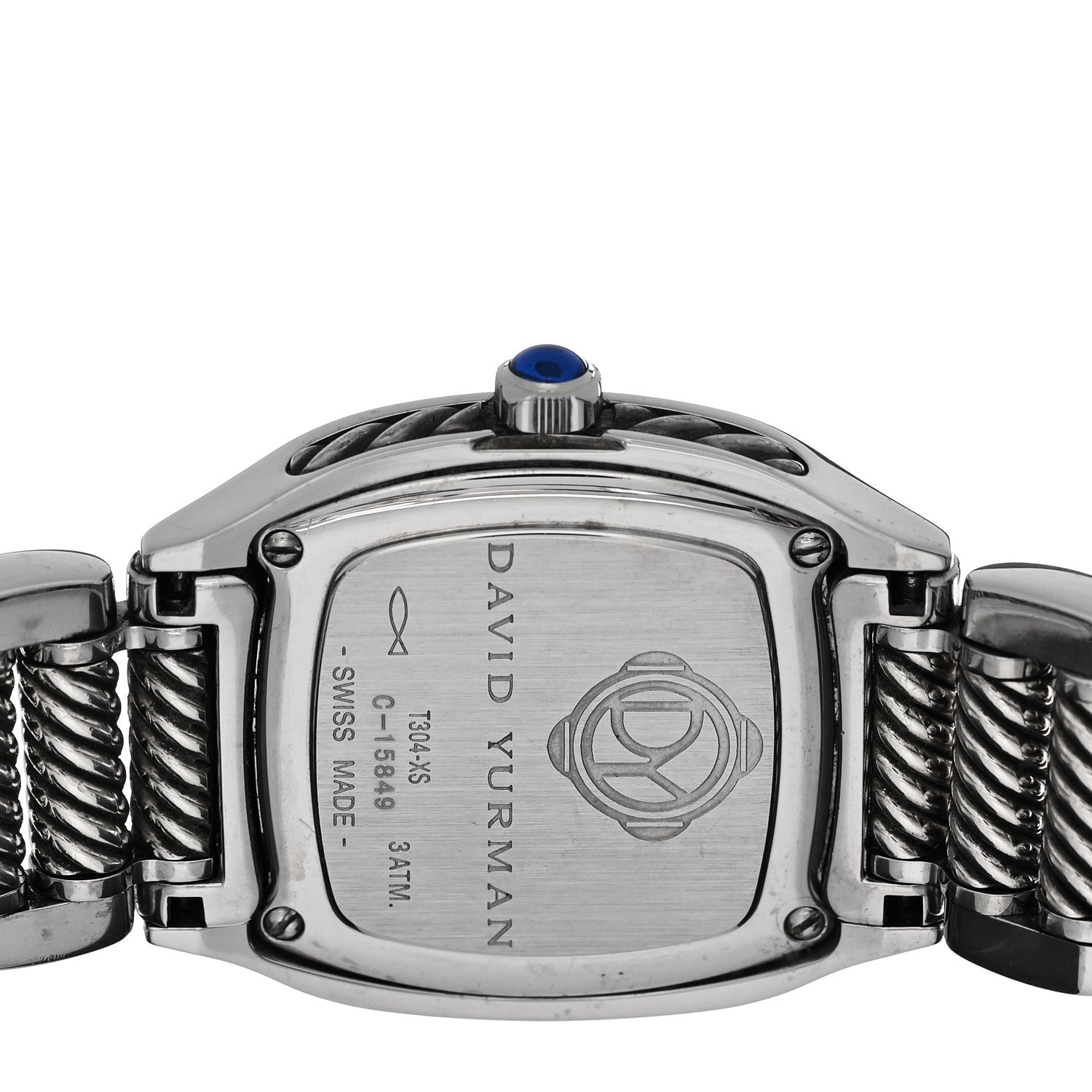 David Yurman Stainless Steel Diamond Bezel Mother of Pearl 25mm Thoroughbred Quartz Watch 4 of 5