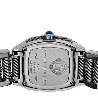 David Yurman Stainless Steel Diamond Bezel Mother of Pearl 25mm Thoroughbred Quartz Watch 4 of 5