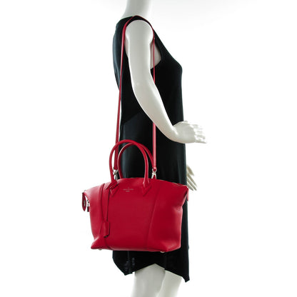 Louis Vuitton Cuir Taurillon Soft Lockit PM Rubis 2 of 7