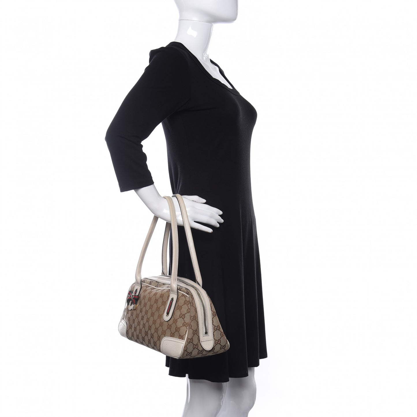 Monogram Small Princy Satchel Off White