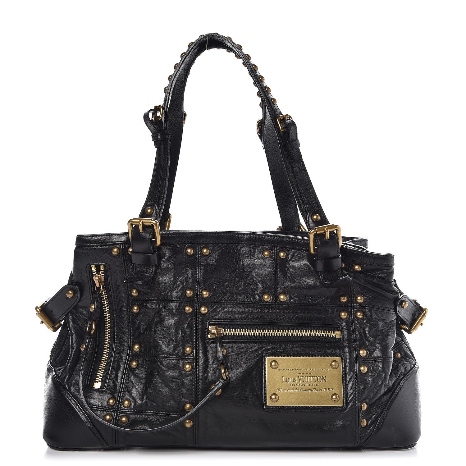 Louis Vuitton Lambskin Riveting Black 1 of 13