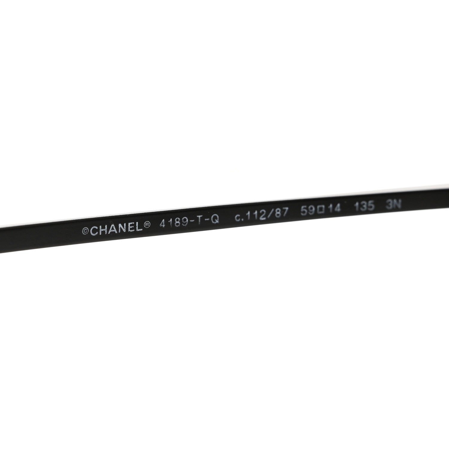 Chanel Aviator CC Sunglasses 4189-T-Q Black 6 of 7