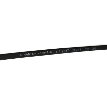 Chanel Aviator CC Sunglasses 4189-T-Q Black 6 of 7
