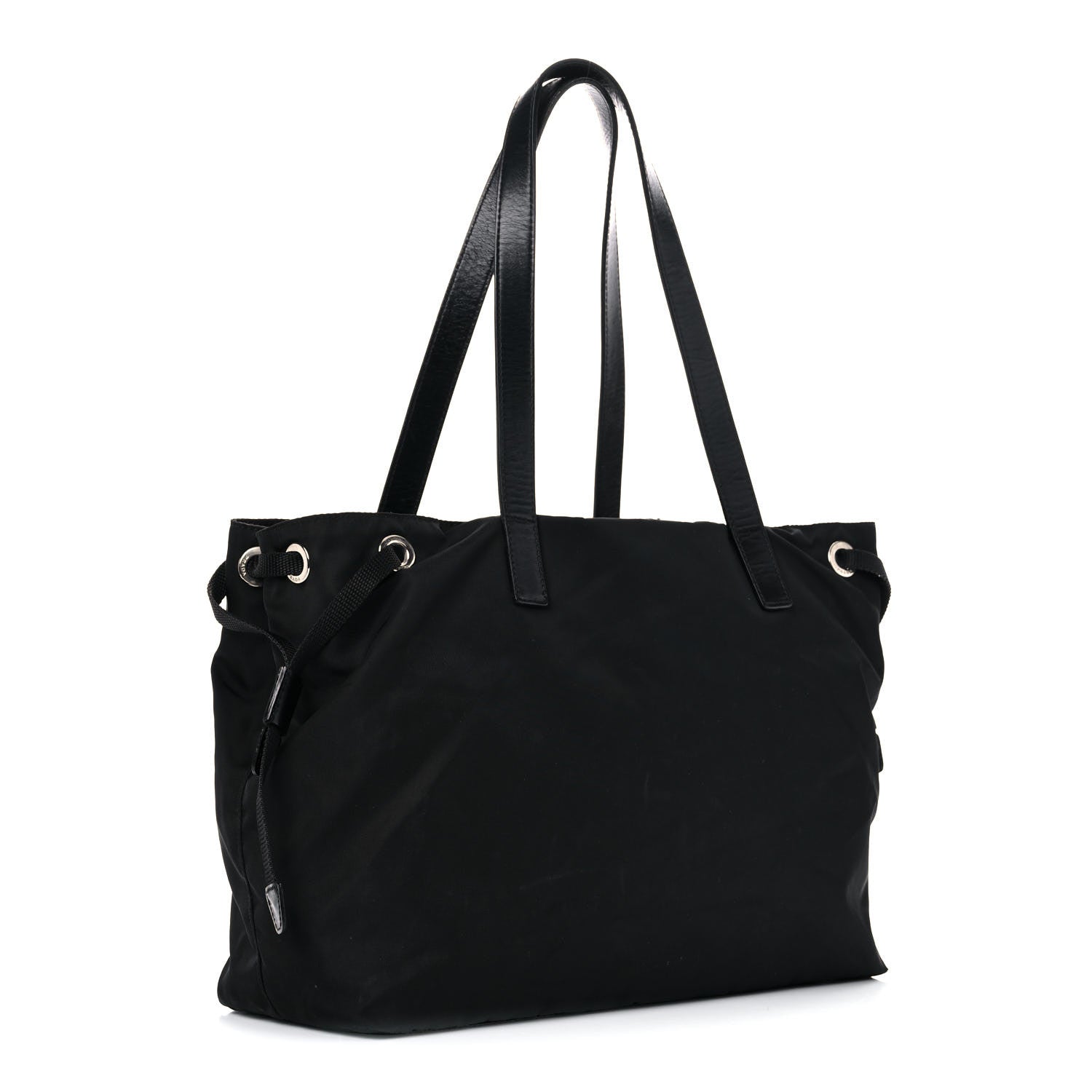 Prada Nylon Vela Drawstring Shopping Tote Black 3 of 20