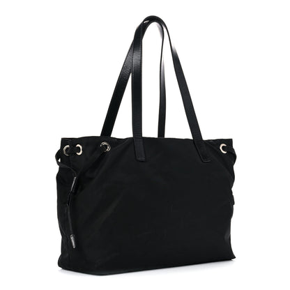Prada Nylon Vela Drawstring Shopping Tote Black 3 of 20