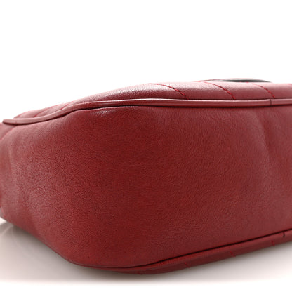 Gucci Sakai Be Green Calfskin Diagonal Stitched Small Blondie Shoulder Bag Rosso 9 of 10