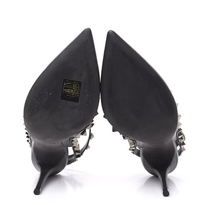 Valentino Garavani Nappa Rockstud Ankle Strap Pumps 36.5 Black 5 of 10