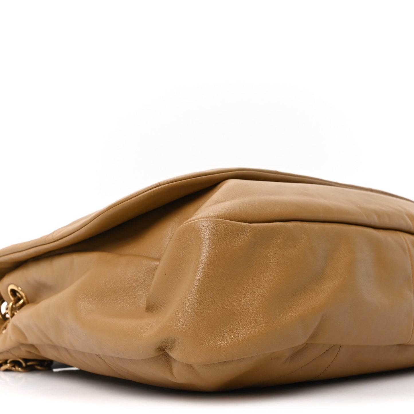 Lambskin Matelasse Monogram Large Jamie 4.3 Tabac Brown