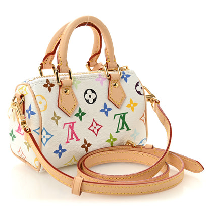 Louis Vuitton LV X TM Monogram Multicolor Nano Speedy White 3 of 9