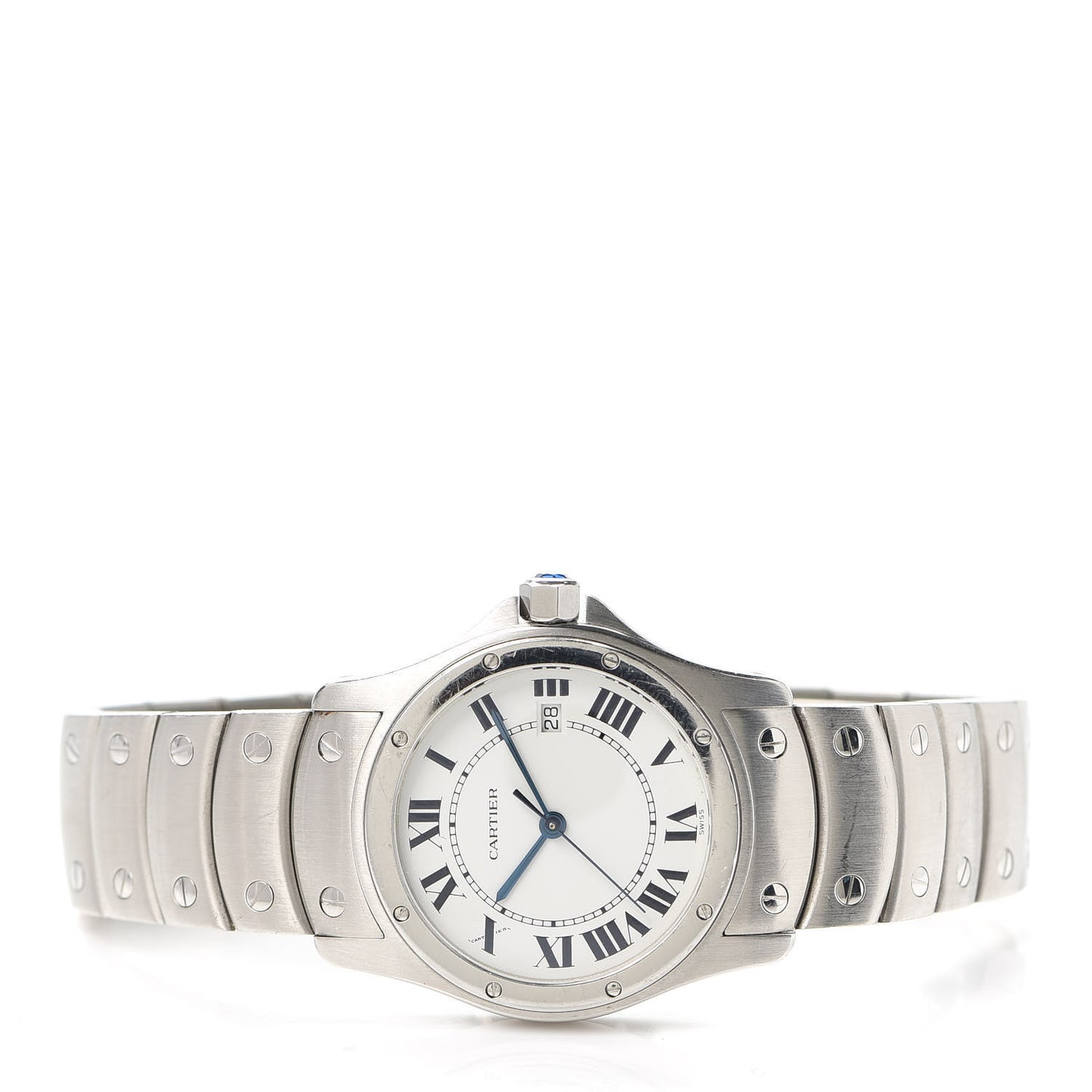 Stainless Steel 29mm Santos Cougar Quartz Watch