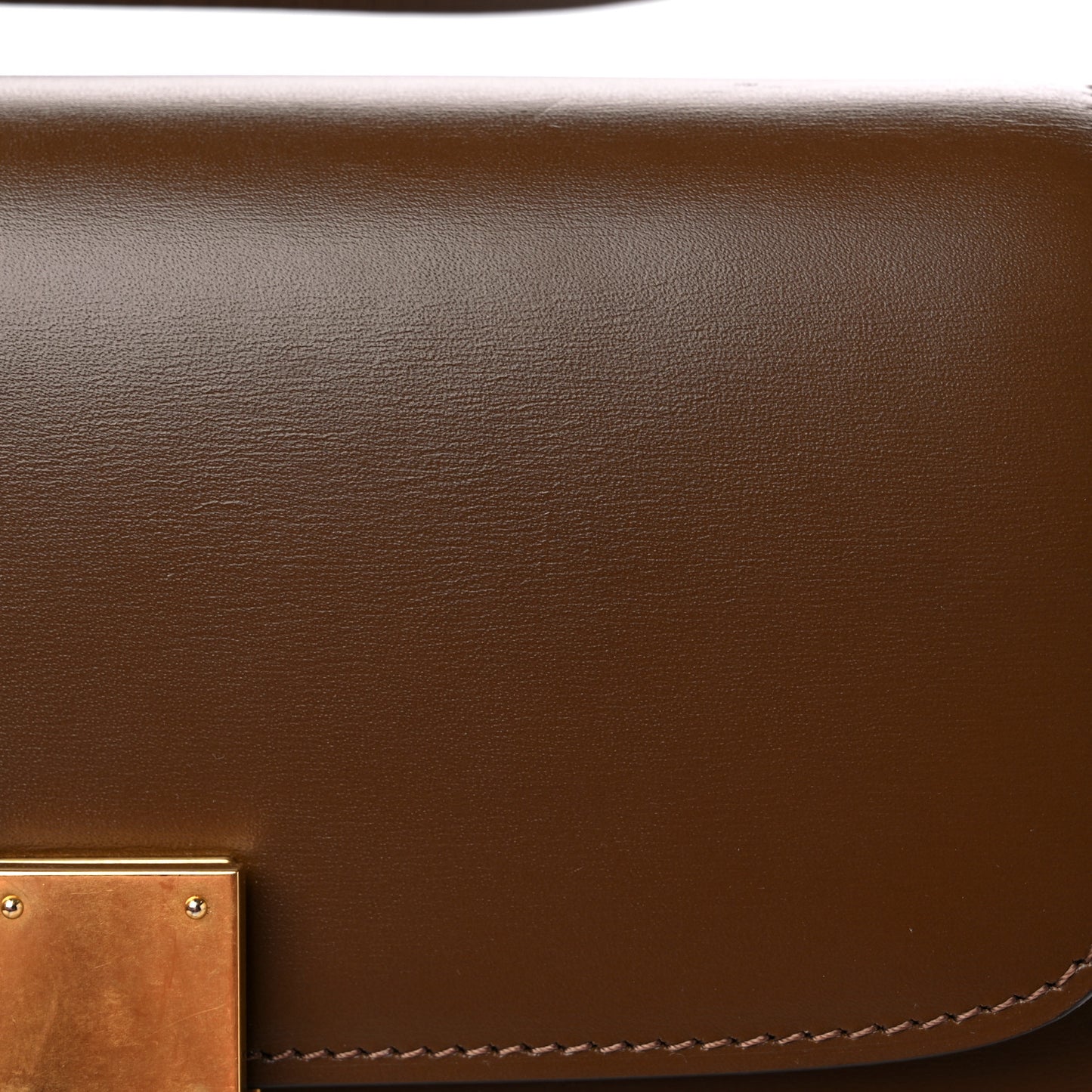 Box Calfskin Teen Classic Box Flap Bag Camel