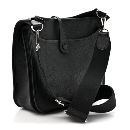 Hermes Taurillon Clemence EVELYNE III PM Black 3 of 12