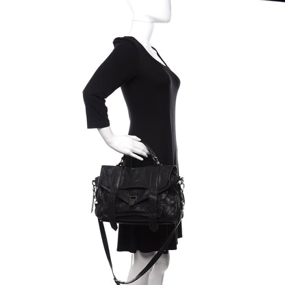 Proenza Schouler Lambskin Medium PS1 Satchel Black 2 of 12