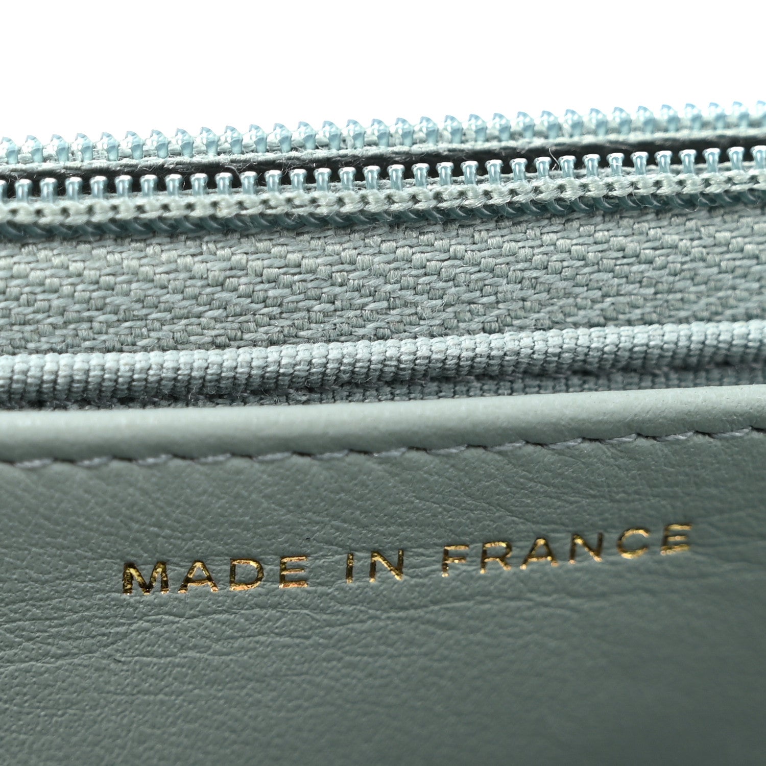 Chanel Caviar Quilted Wallet on Chain WOC Light Blue 7 of 11