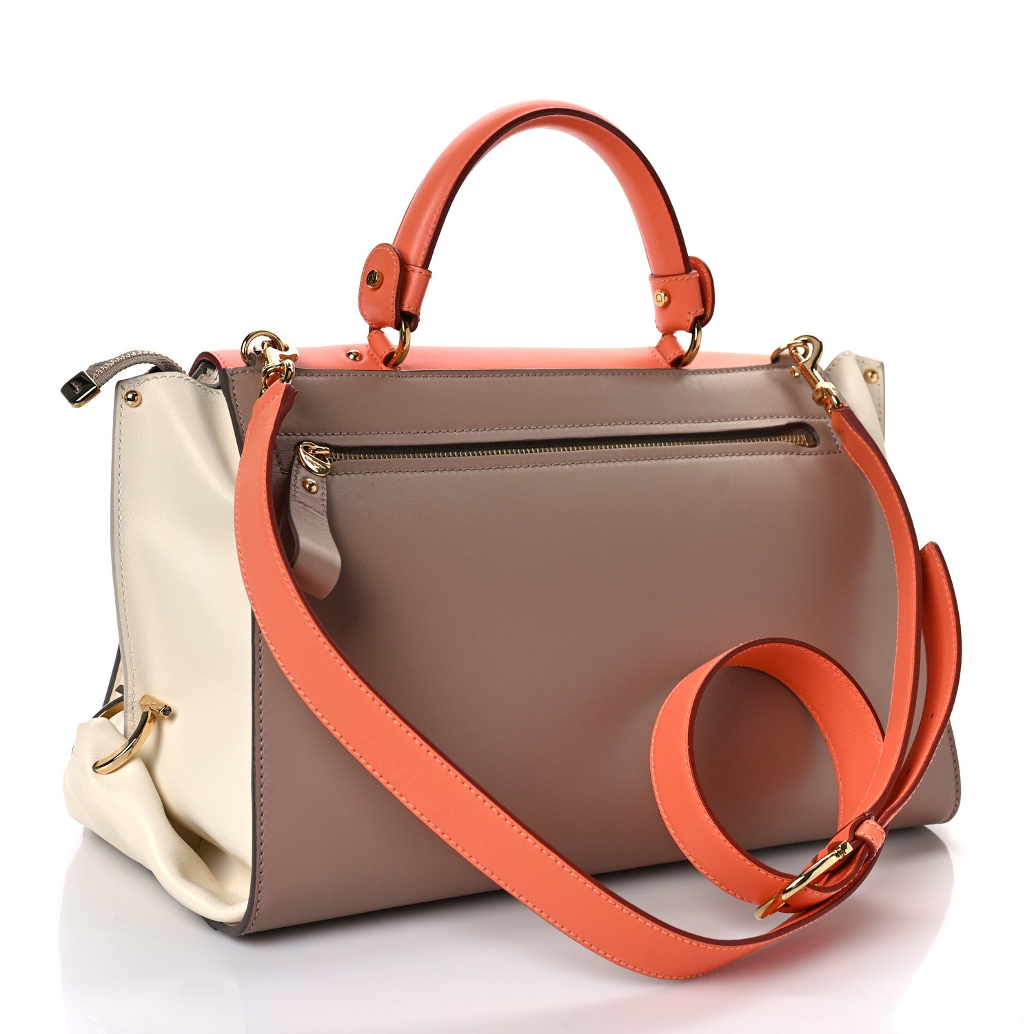 Salvatore Ferragamo Calfskin Large Sofia Shoulder Bag Multicolor 2 of 10
