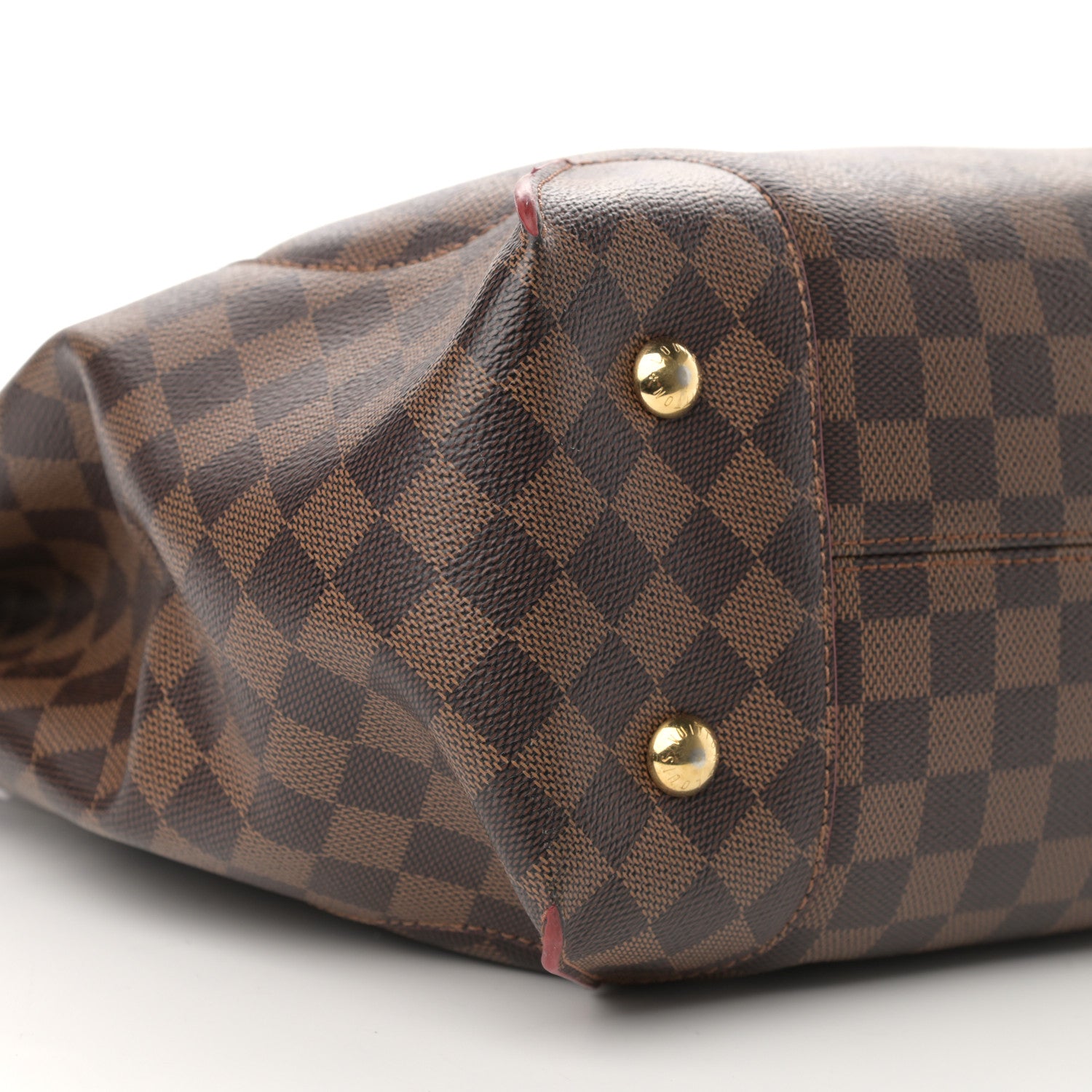 Louis Vuitton Damier Ebene Caissa Hobo Cherry 9 of 18