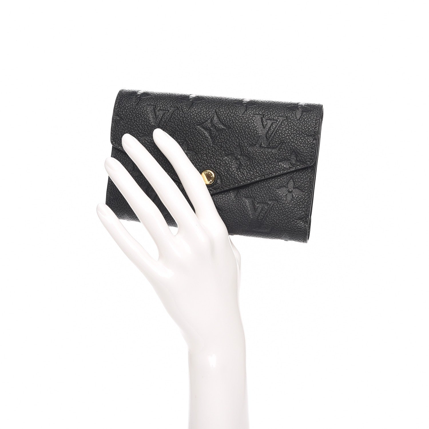 Louis Vuitton Empreinte Compact Curieuse Wallet Black 2 of 8
