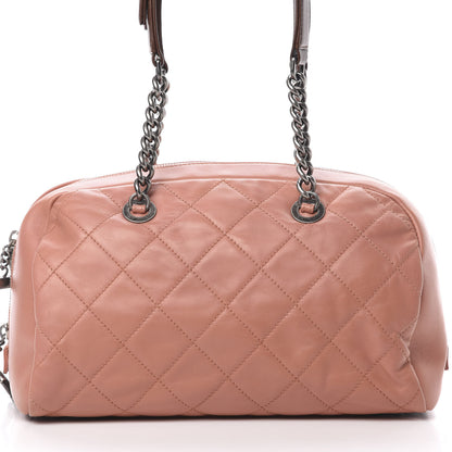 Chanel Calfskin Quilted Country Chic Bowler Pink 8 of 10