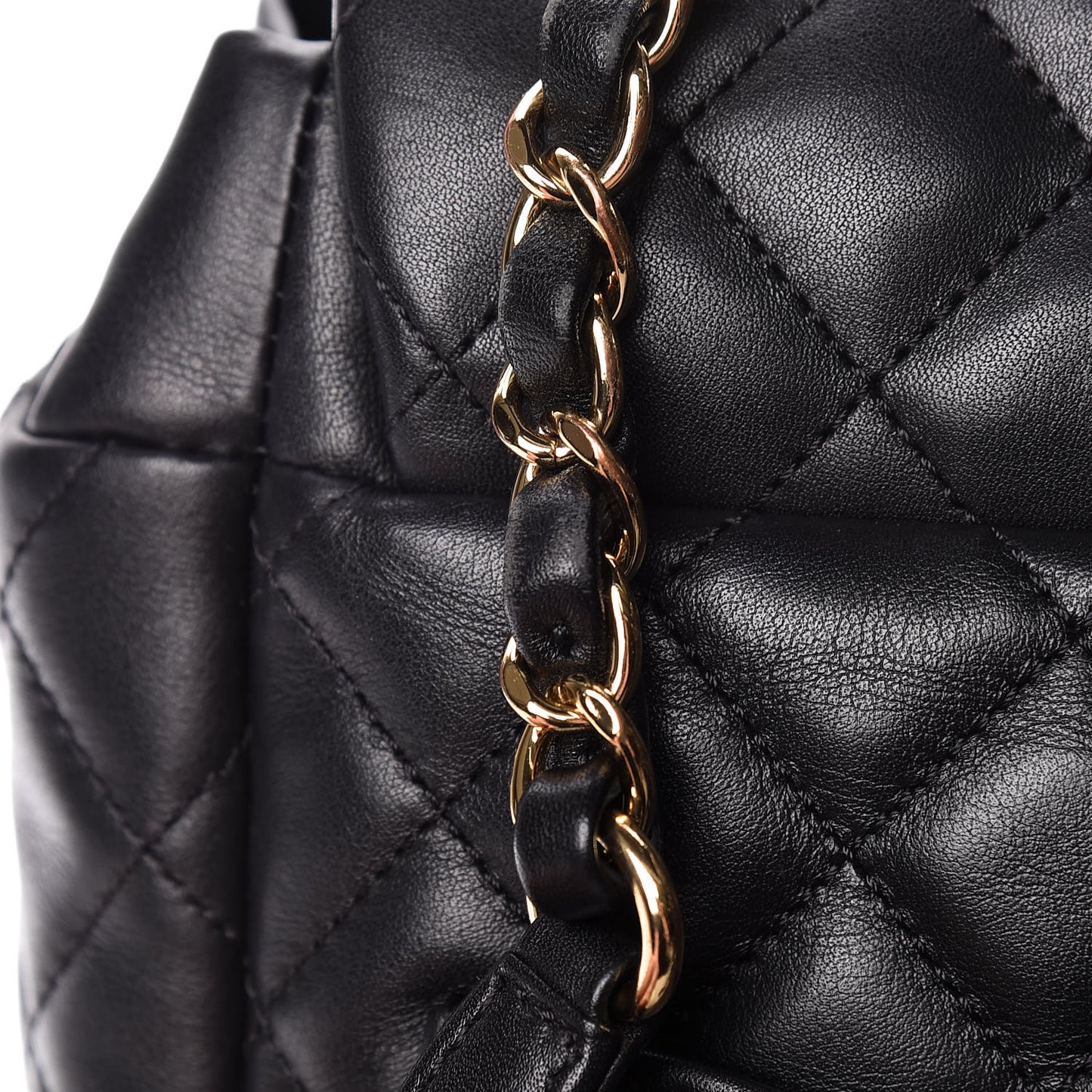 Lambskin Quilted Small Urban Spirit Backpack Black