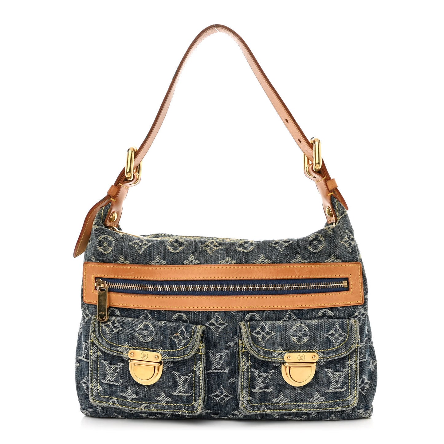 Monogram Denim Baggy PM Blue