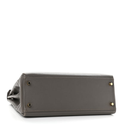 Hermes Evercolor Kelly Retourne 32 Etain 3 of 12