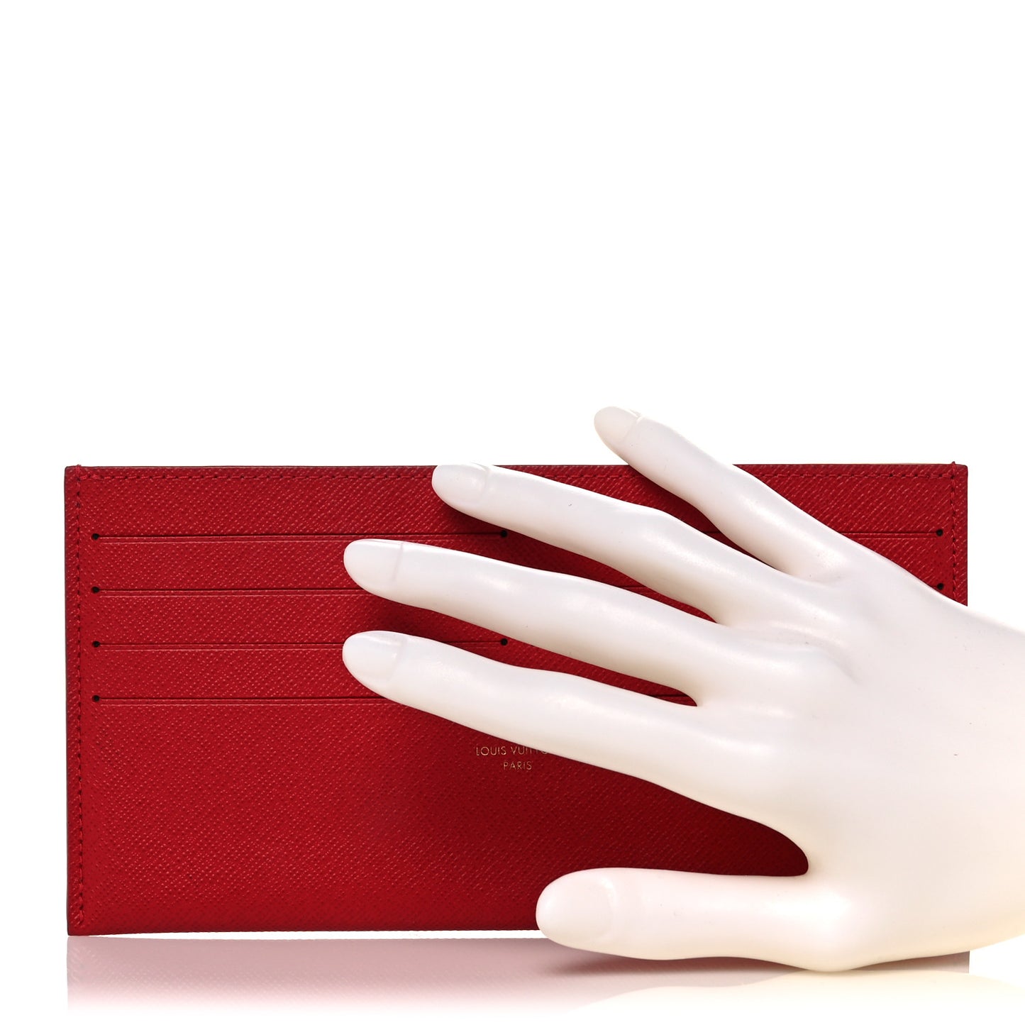 Calfskin Felicie Card Holder Insert Cherry