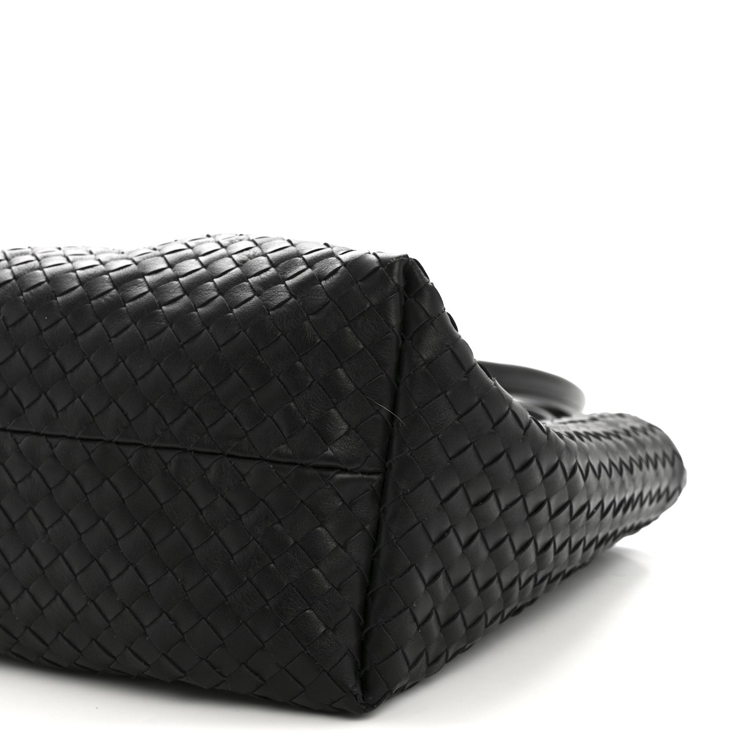 Bottega Veneta Calfskin Intrecciato Pinacoteca Reversible Tote Black Fondant 10 of 11