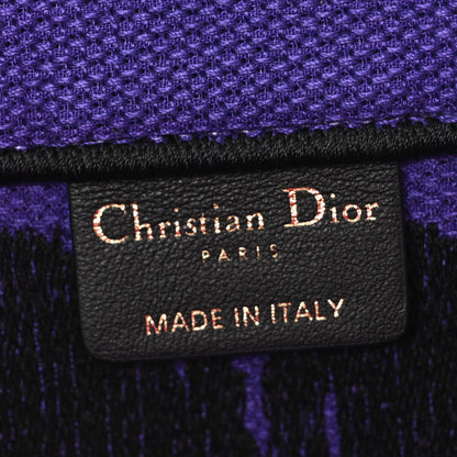 Christian Dior Canvas Embroidered Large Miss Dior Graffiti Book Tote Fuchsia Purple 7 of 12