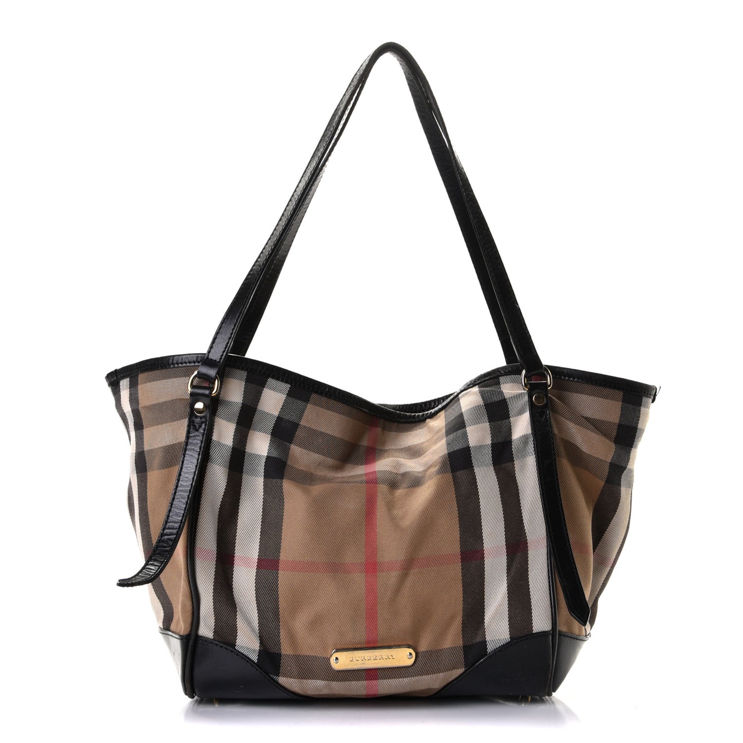 House Check Small Canterbury Tote Black