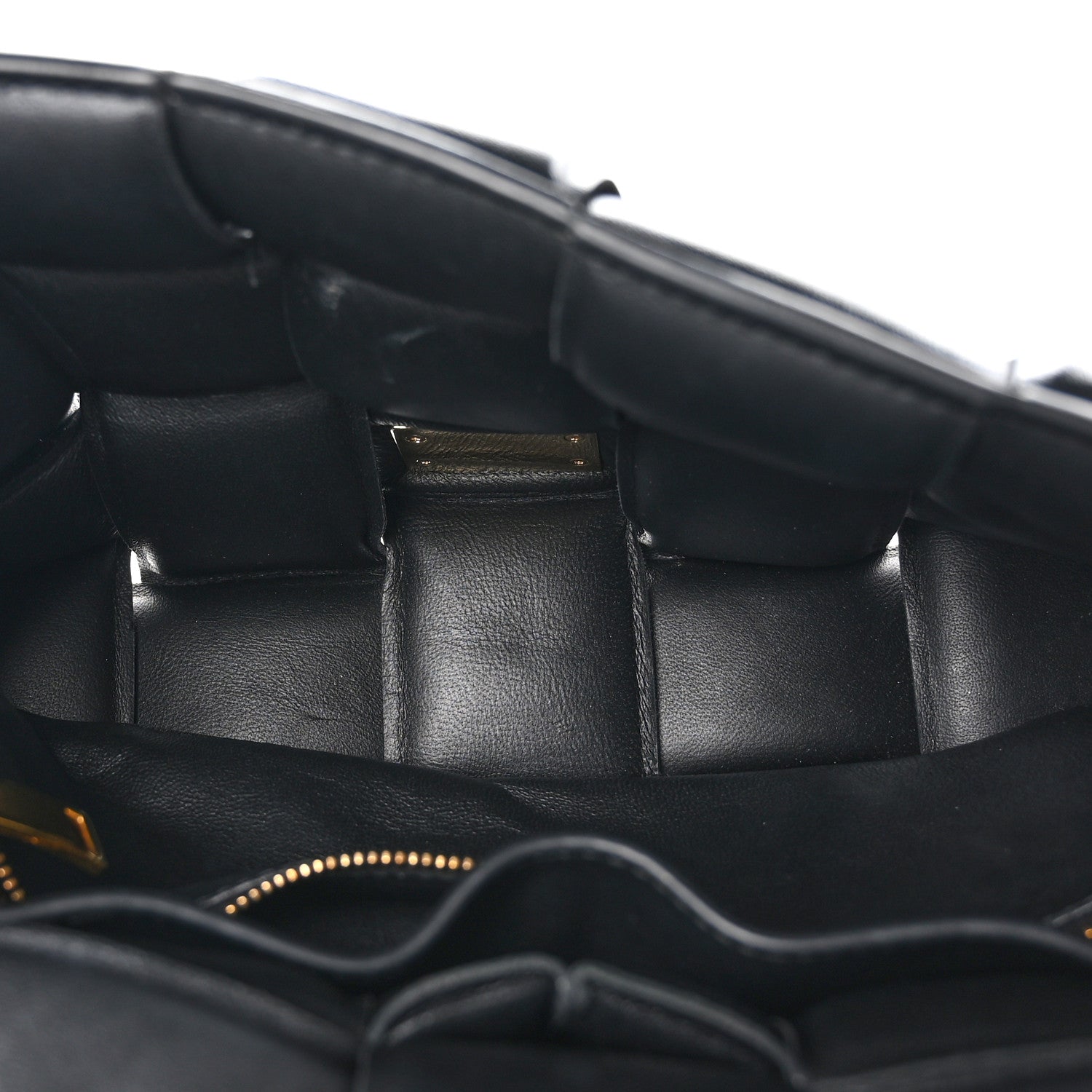 Bottega Veneta Lambskin Maxi Intreccio Padded Chain Cassette Crossbody Bag Black 5 of 8