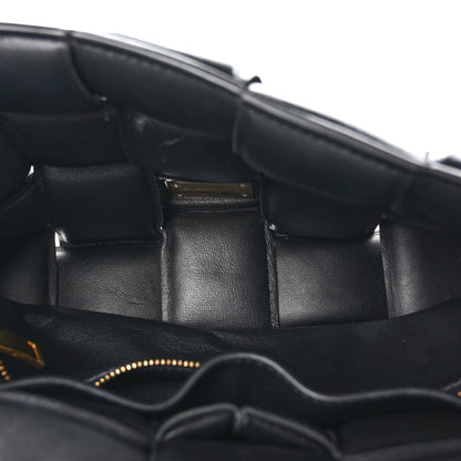 Bottega Veneta Lambskin Maxi Intreccio Padded Chain Cassette Crossbody Bag Black 5 of 8