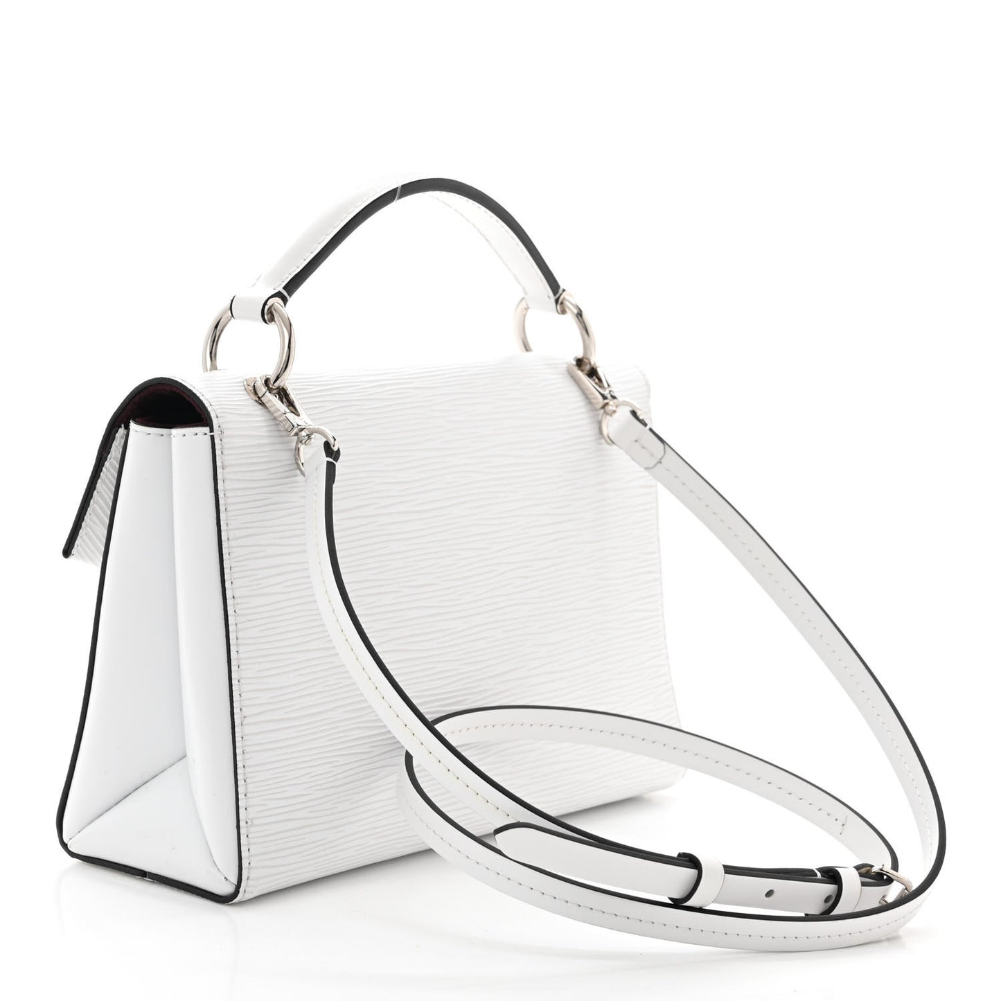 Epi Pochette Grenelle White