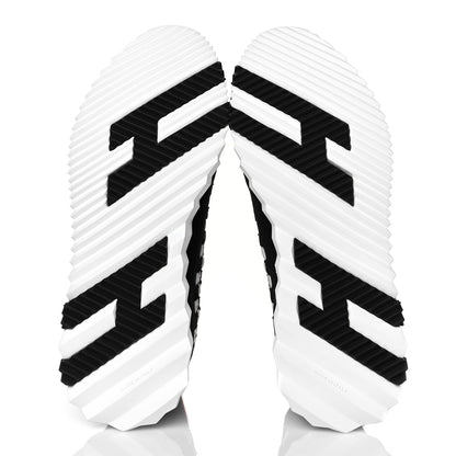 Hermes Knit Womens Flex Bolduc Sneakers 36.5 Black White 5 of 9