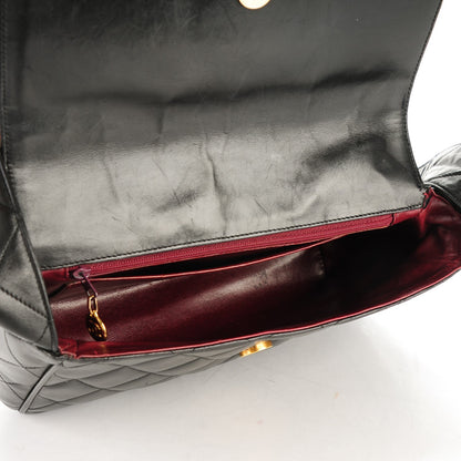 Chanel Lambskin Quilted CC Flap Shoulder Bag Black 5 of 9