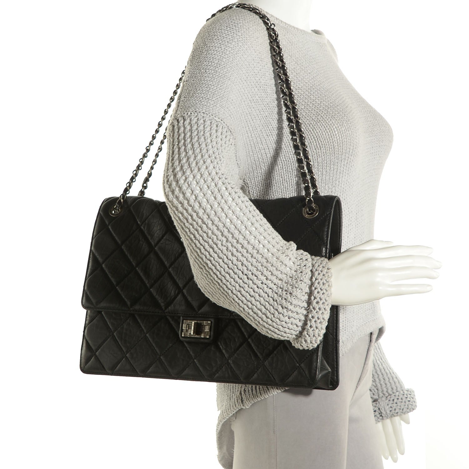 Chanel Washed Lambskin Maxi Take Away Flap Bag Black 3 of 16