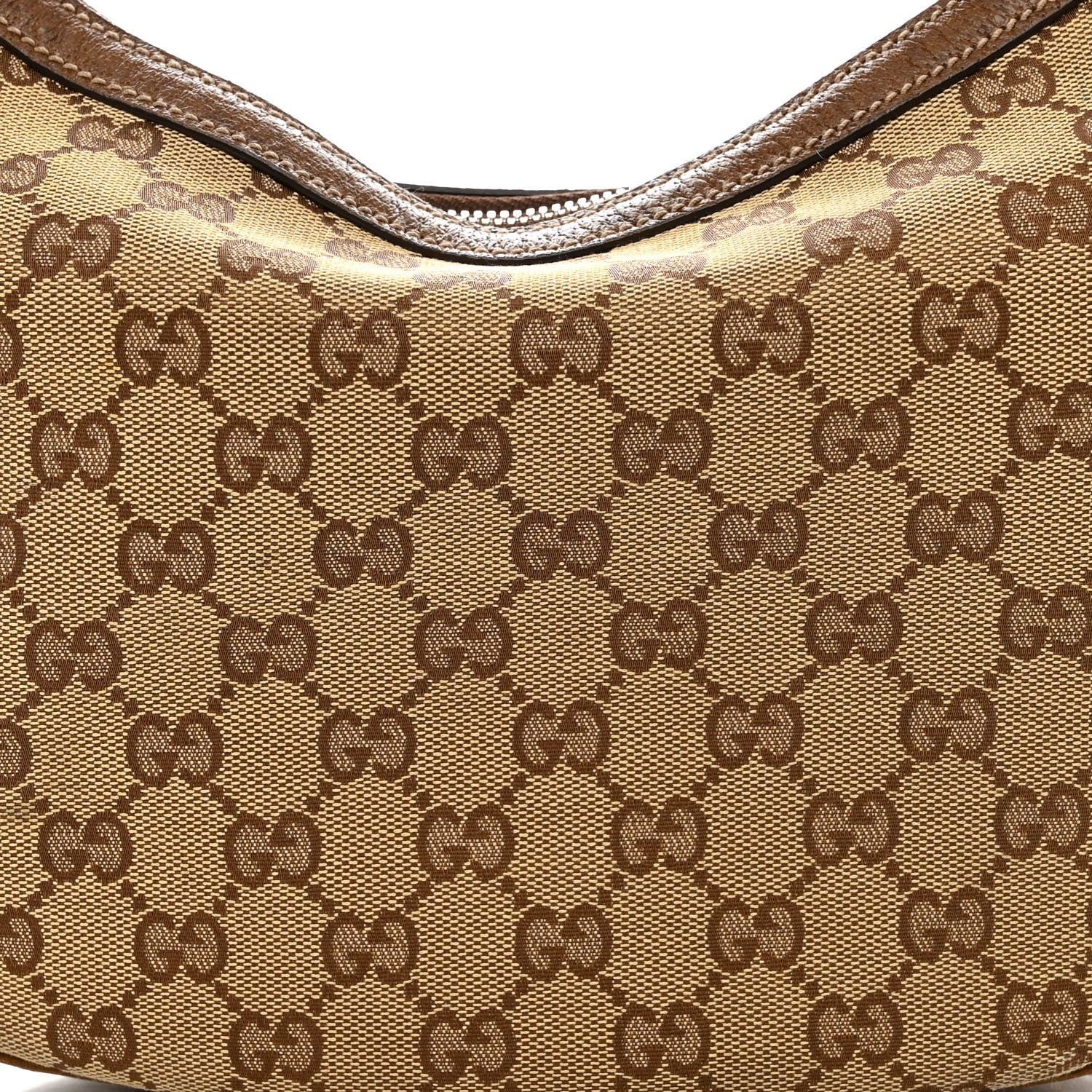 Gucci Monogram Bamboo Ring Hobo Brown 8 of 14